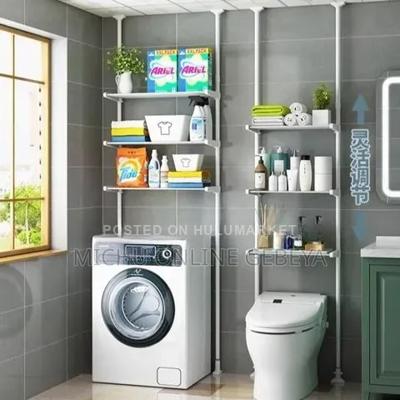 አንደኛው Over Toilet And Laundry Machine Storage Rack