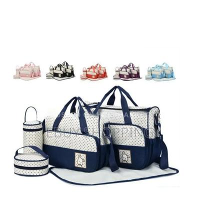 Premium 5-Piece Mummy Baby Bag Set – Large Tote, Handbag,
