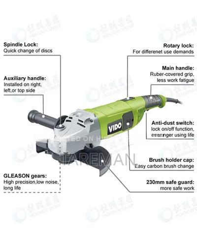 .Vido Model Wd Angle Grinder,