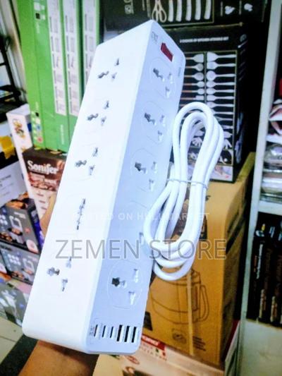 Heavy Duty 10-Way Universal Power Extension Strip - Multi-Usb Fast Hub