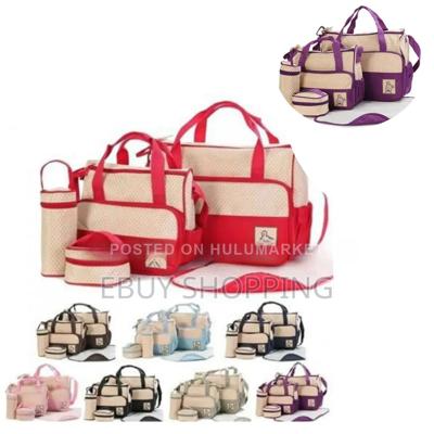 Multifunctional Maternity Bag 5pcs Set: Baby Bag, Handbag,