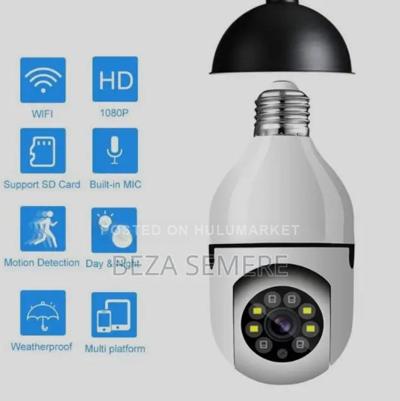 360° Rotating Bulb Camera – No Wiring Smart Wireless Security Cam