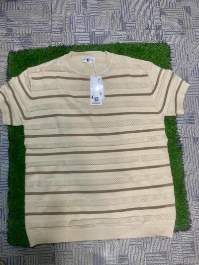 Retro Striped Knit Tee: