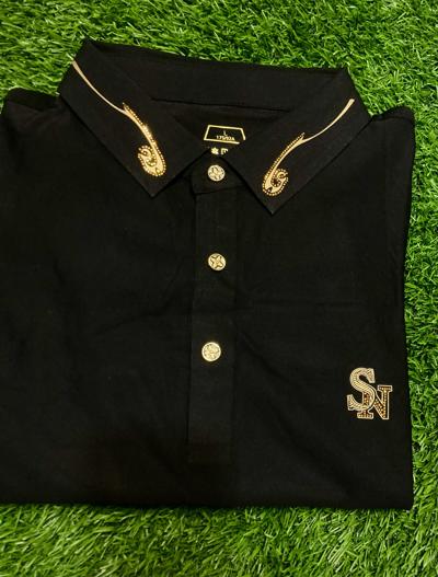 Luxury Black Polo Shirt: