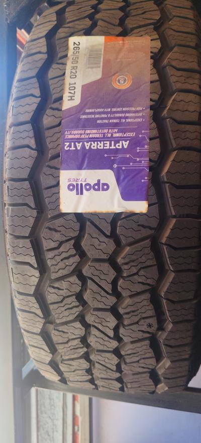 265 50 R20 Apollo brand tyre
