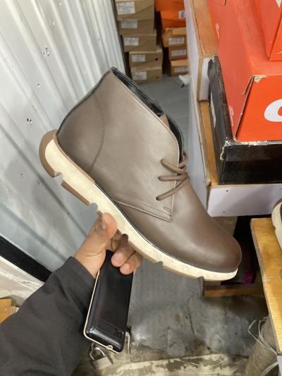 Light Grey Suede Chukka Boots: