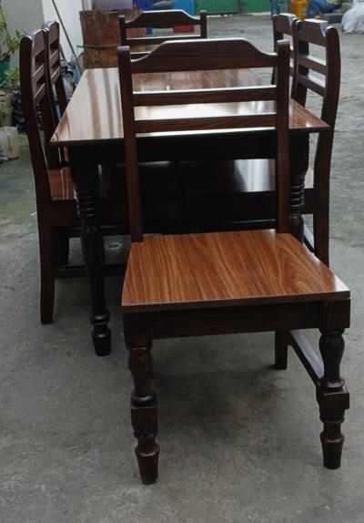 Solid wood dining table