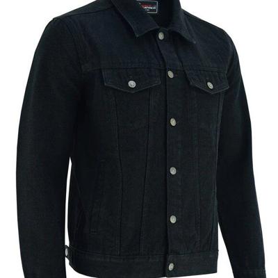 Men's Black "Heavy Duty" Denim
Jacket Buttoned Front Full Sleeve