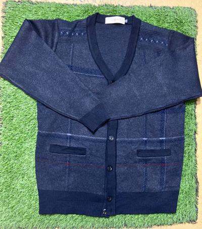Men's Classic Button-Front Knit Cardigan