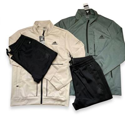 Adidas Men's Premium Tracksuit Set — Brand New Beige & Black Sports Suit (All Sizes Available)