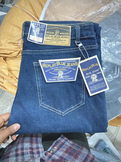 Replay Blue Jeans Premium Men's Slim Fit — Brand New Dark Wash Denim Size 30-38