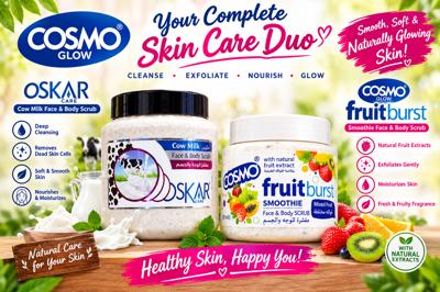 Cosmo fruit  and  oscar scrub